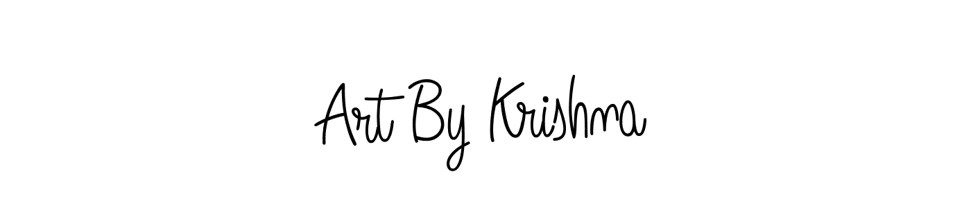 Use a signature maker to create a handwritten signature online. With this signature software, you can design (Angelique-Rose-font-FFP) your own signature for name Art By Krishna. Art By Krishna signature style 5 images and pictures png