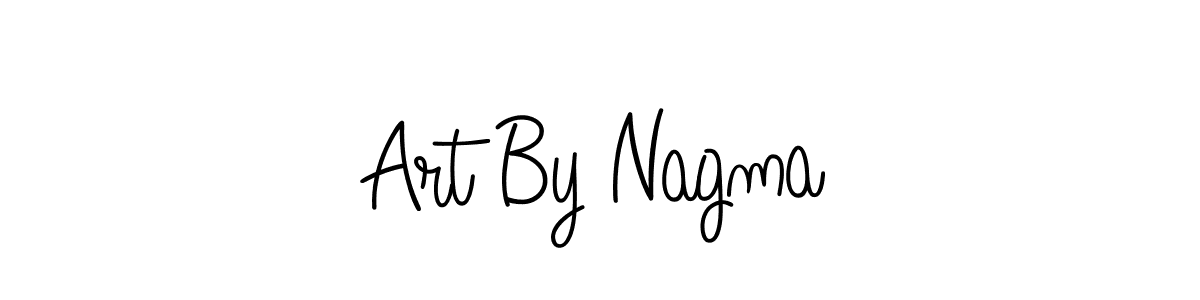 Use a signature maker to create a handwritten signature online. With this signature software, you can design (Angelique-Rose-font-FFP) your own signature for name Art By Nagma. Art By Nagma signature style 5 images and pictures png