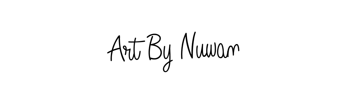 How to Draw Art By Nuwan signature style? Angelique-Rose-font-FFP is a latest design signature styles for name Art By Nuwan. Art By Nuwan signature style 5 images and pictures png