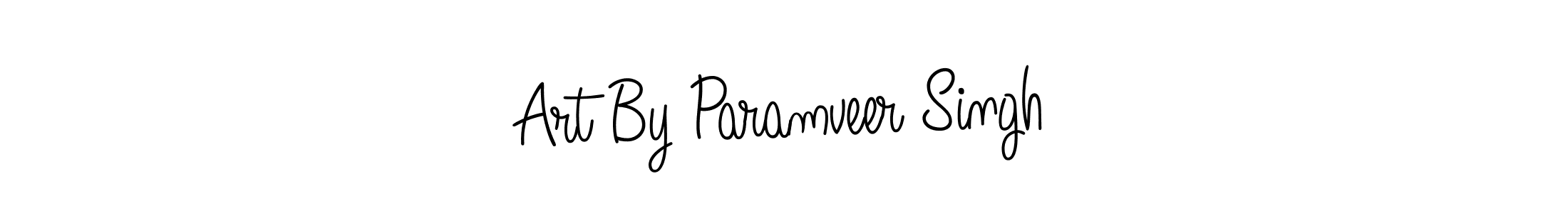 Make a short Art By Paramveer Singh signature style. Manage your documents anywhere anytime using Angelique-Rose-font-FFP. Create and add eSignatures, submit forms, share and send files easily. Art By Paramveer Singh signature style 5 images and pictures png