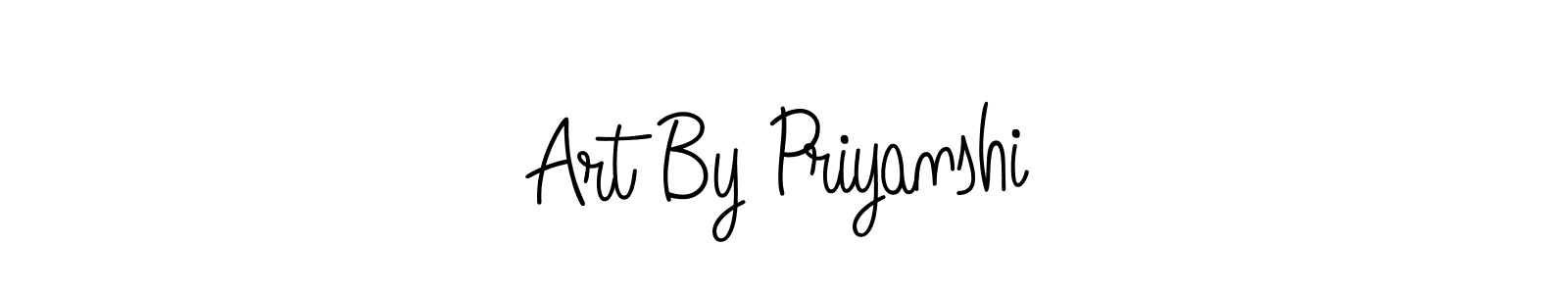 Create a beautiful signature design for name Art By Priyanshi. With this signature (Angelique-Rose-font-FFP) fonts, you can make a handwritten signature for free. Art By Priyanshi signature style 5 images and pictures png