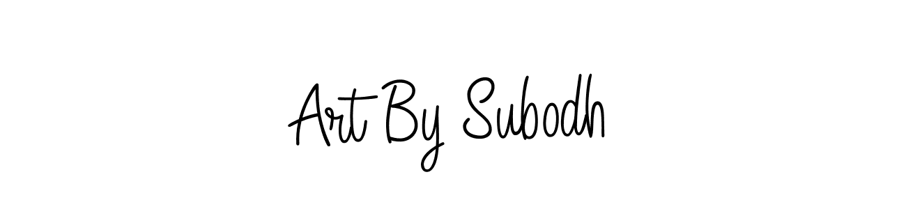 Design your own signature with our free online signature maker. With this signature software, you can create a handwritten (Angelique-Rose-font-FFP) signature for name Art By Subodh. Art By Subodh signature style 5 images and pictures png