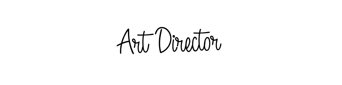 You should practise on your own different ways (Angelique-Rose-font-FFP) to write your name (Art Director) in signature. don't let someone else do it for you. Art Director signature style 5 images and pictures png