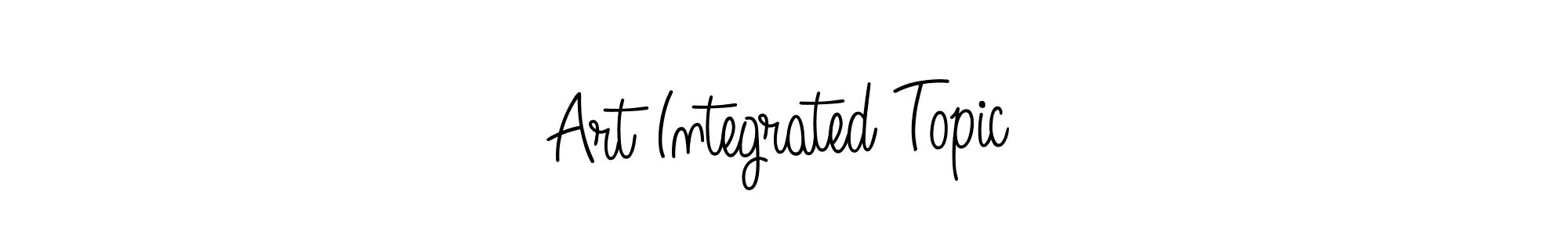 How to make Art Integrated Topic signature? Angelique-Rose-font-FFP is a professional autograph style. Create handwritten signature for Art Integrated Topic name. Art Integrated Topic signature style 5 images and pictures png