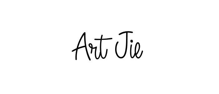 Design your own signature with our free online signature maker. With this signature software, you can create a handwritten (Angelique-Rose-font-FFP) signature for name Art Jie. Art Jie signature style 5 images and pictures png