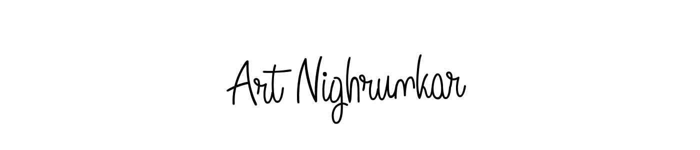 How to make Art Nighrunkar name signature. Use Angelique-Rose-font-FFP style for creating short signs online. This is the latest handwritten sign. Art Nighrunkar signature style 5 images and pictures png