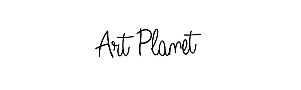 Art Planet stylish signature style. Best Handwritten Sign (Angelique-Rose-font-FFP) for my name. Handwritten Signature Collection Ideas for my name Art Planet. Art Planet signature style 5 images and pictures png