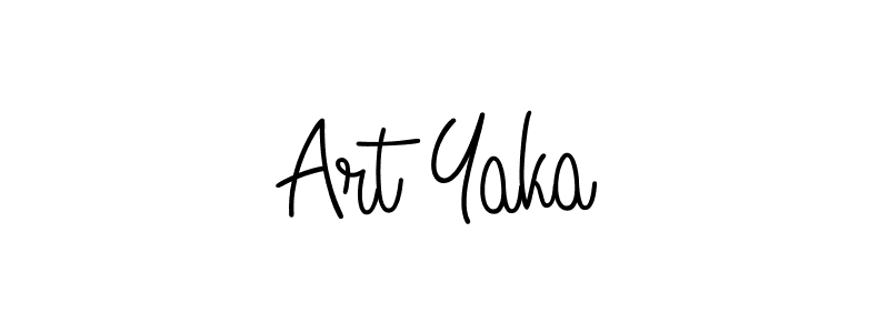 Create a beautiful signature design for name Art Yaka. With this signature (Angelique-Rose-font-FFP) fonts, you can make a handwritten signature for free. Art Yaka signature style 5 images and pictures png