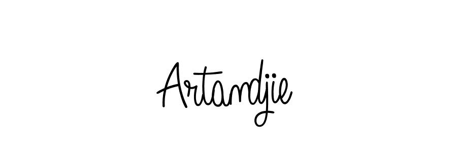 if you are searching for the best signature style for your name Artandjie. so please give up your signature search. here we have designed multiple signature styles  using Angelique-Rose-font-FFP. Artandjie signature style 5 images and pictures png