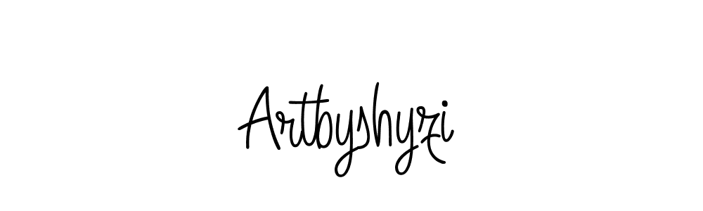 Artbyshyzi stylish signature style. Best Handwritten Sign (Angelique-Rose-font-FFP) for my name. Handwritten Signature Collection Ideas for my name Artbyshyzi. Artbyshyzi signature style 5 images and pictures png