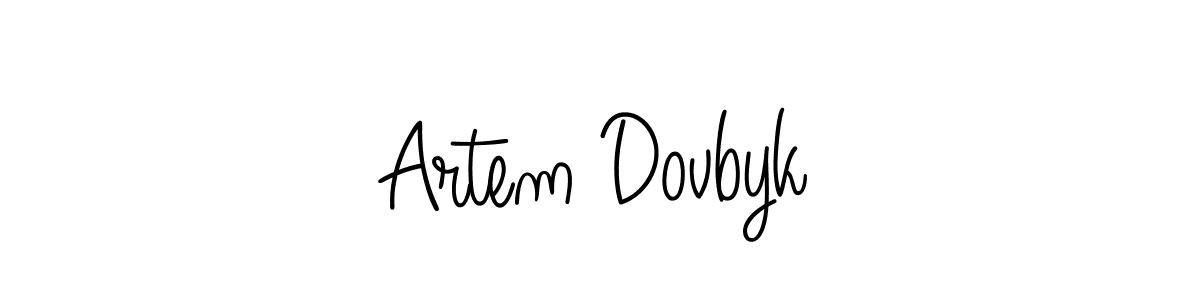 if you are searching for the best signature style for your name Artem Dovbyk. so please give up your signature search. here we have designed multiple signature styles  using Angelique-Rose-font-FFP. Artem Dovbyk signature style 5 images and pictures png