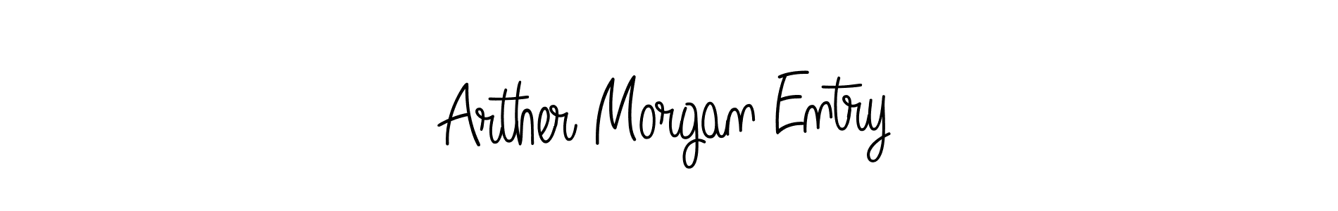 You should practise on your own different ways (Angelique-Rose-font-FFP) to write your name (Arther Morgan Entry) in signature. don't let someone else do it for you. Arther Morgan Entry signature style 5 images and pictures png