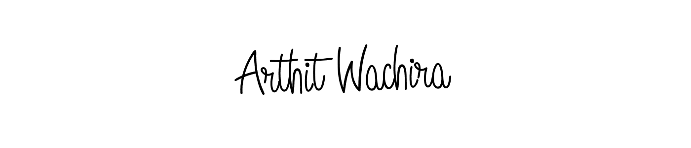 Create a beautiful signature design for name Arthit Wachira. With this signature (Angelique-Rose-font-FFP) fonts, you can make a handwritten signature for free. Arthit Wachira signature style 5 images and pictures png