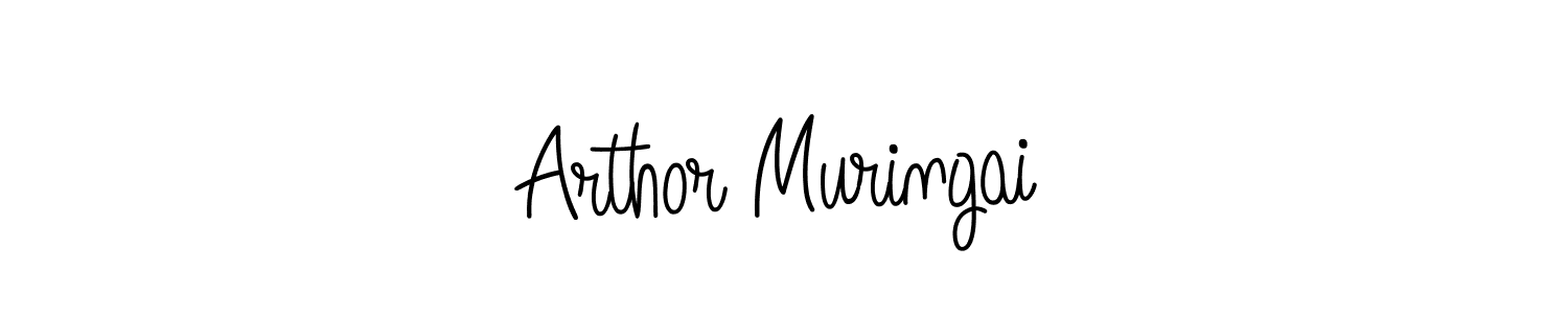 Design your own signature with our free online signature maker. With this signature software, you can create a handwritten (Angelique-Rose-font-FFP) signature for name Arthor Muringai. Arthor Muringai signature style 5 images and pictures png