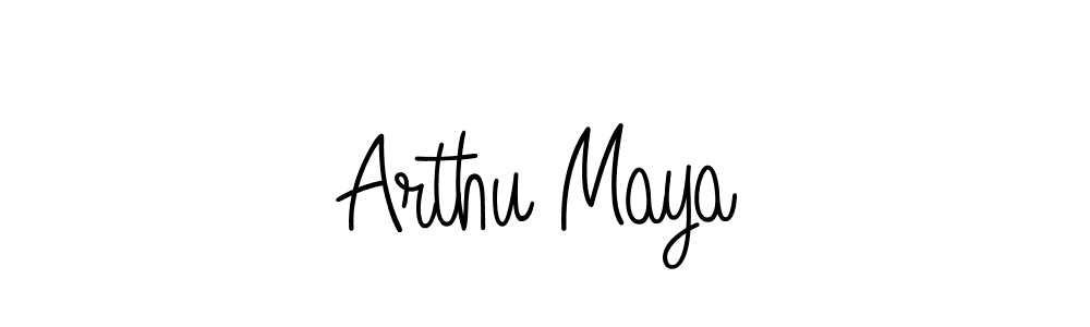 Also we have Arthu Maya name is the best signature style. Create professional handwritten signature collection using Angelique-Rose-font-FFP autograph style. Arthu Maya signature style 5 images and pictures png