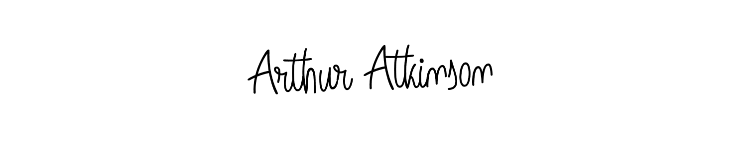 The best way (Angelique-Rose-font-FFP) to make a short signature is to pick only two or three words in your name. The name Arthur Atkinson include a total of six letters. For converting this name. Arthur Atkinson signature style 5 images and pictures png