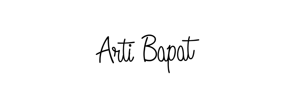 if you are searching for the best signature style for your name Arti Bapat. so please give up your signature search. here we have designed multiple signature styles  using Angelique-Rose-font-FFP. Arti Bapat signature style 5 images and pictures png