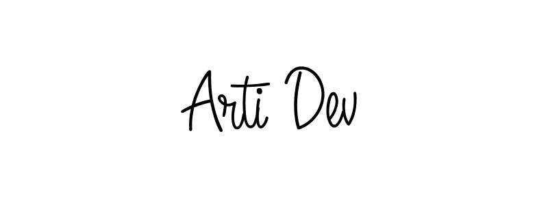 if you are searching for the best signature style for your name Arti Dev. so please give up your signature search. here we have designed multiple signature styles  using Angelique-Rose-font-FFP. Arti Dev signature style 5 images and pictures png