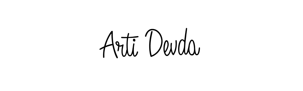 Design your own signature with our free online signature maker. With this signature software, you can create a handwritten (Angelique-Rose-font-FFP) signature for name Arti Devda. Arti Devda signature style 5 images and pictures png
