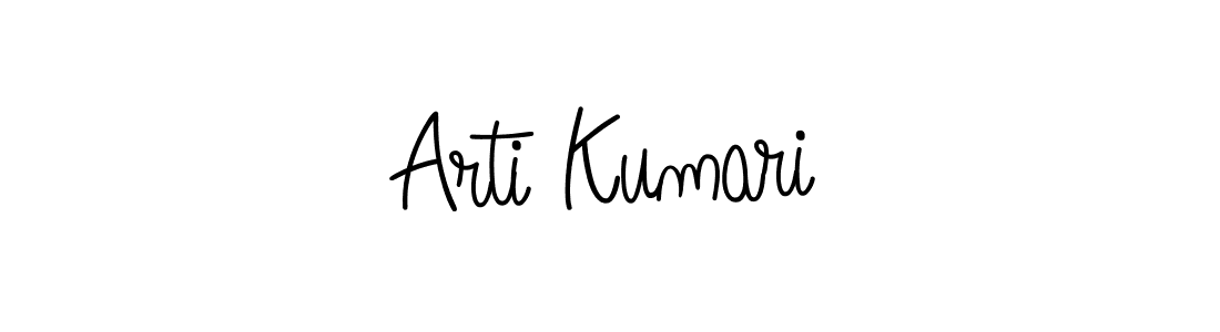 Arti Kumari stylish signature style. Best Handwritten Sign (Angelique-Rose-font-FFP) for my name. Handwritten Signature Collection Ideas for my name Arti Kumari. Arti Kumari signature style 5 images and pictures png