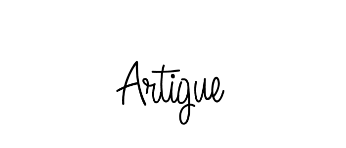 How to make Artigue signature? Angelique-Rose-font-FFP is a professional autograph style. Create handwritten signature for Artigue name. Artigue signature style 5 images and pictures png