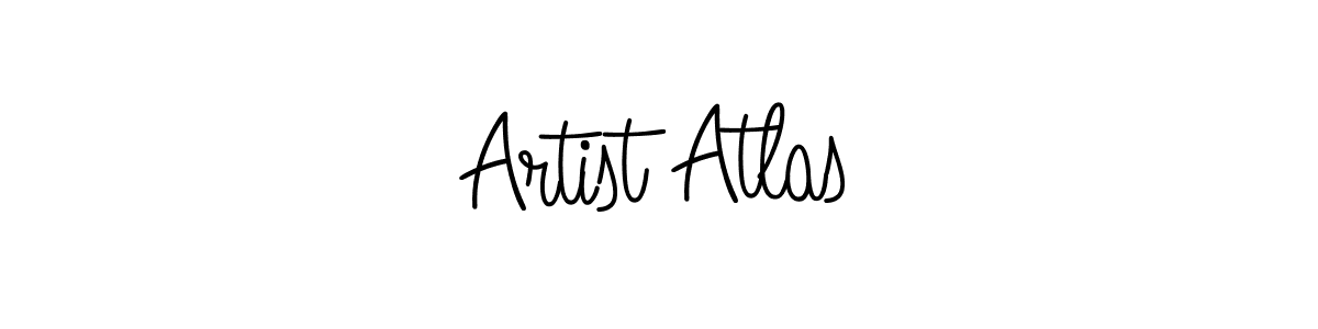 Make a beautiful signature design for name Artist Atlas. With this signature (Angelique-Rose-font-FFP) style, you can create a handwritten signature for free. Artist Atlas signature style 5 images and pictures png