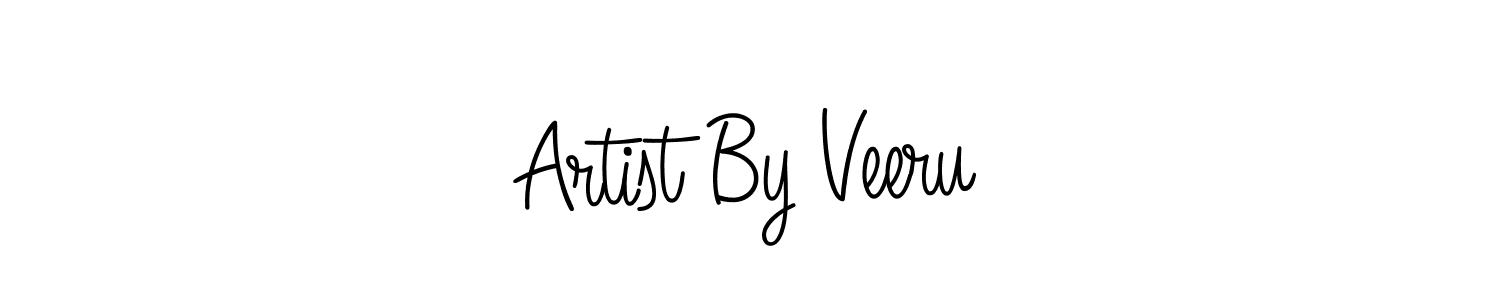 Artist By Veeru stylish signature style. Best Handwritten Sign (Angelique-Rose-font-FFP) for my name. Handwritten Signature Collection Ideas for my name Artist By Veeru. Artist By Veeru signature style 5 images and pictures png