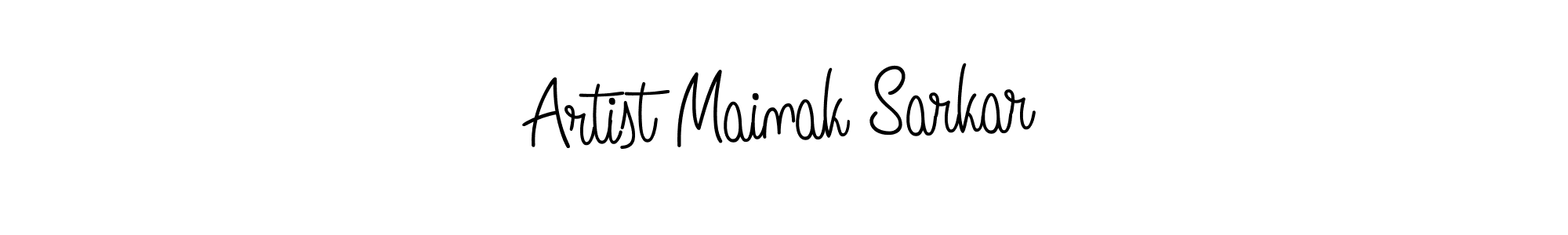 if you are searching for the best signature style for your name Artist Mainak Sarkar. so please give up your signature search. here we have designed multiple signature styles  using Angelique-Rose-font-FFP. Artist Mainak Sarkar signature style 5 images and pictures png