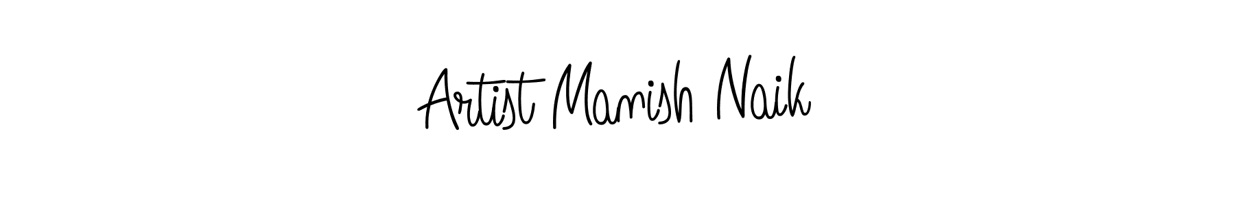 Design your own signature with our free online signature maker. With this signature software, you can create a handwritten (Angelique-Rose-font-FFP) signature for name Artist Manish Naik. Artist Manish Naik signature style 5 images and pictures png