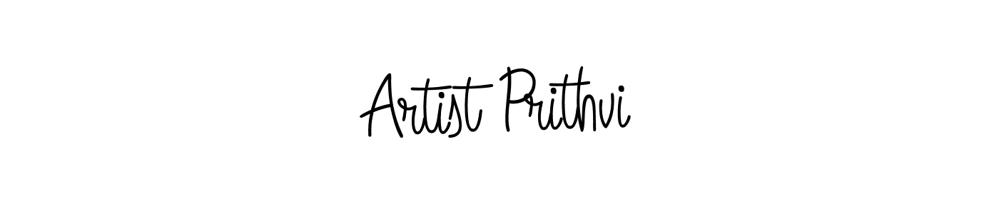 Artist Prithvi stylish signature style. Best Handwritten Sign (Angelique-Rose-font-FFP) for my name. Handwritten Signature Collection Ideas for my name Artist Prithvi. Artist Prithvi signature style 5 images and pictures png