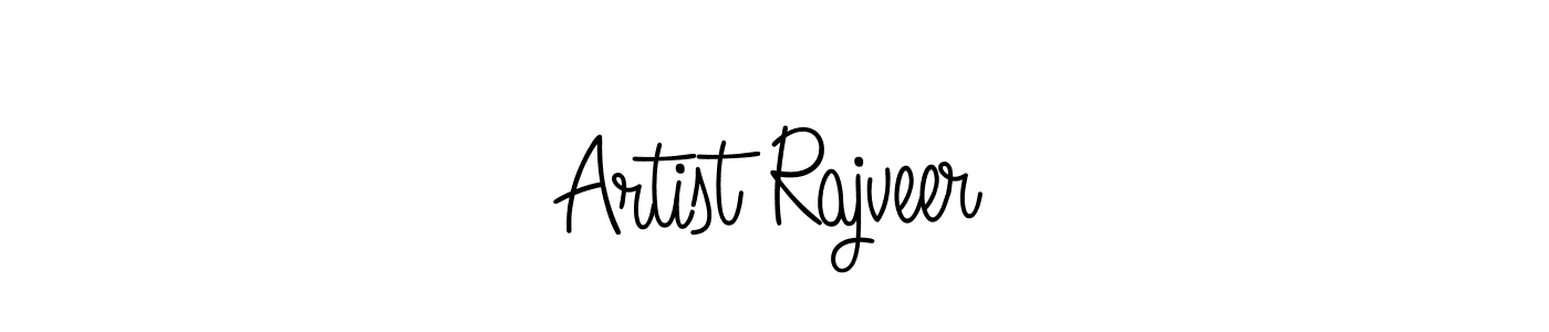 Artist Rajveer stylish signature style. Best Handwritten Sign (Angelique-Rose-font-FFP) for my name. Handwritten Signature Collection Ideas for my name Artist Rajveer. Artist Rajveer signature style 5 images and pictures png