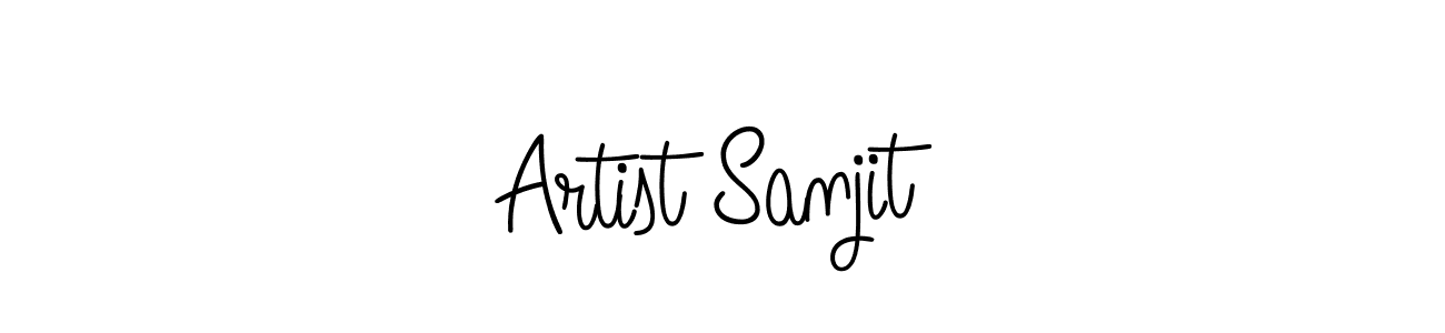 Also we have Artist Sanjit name is the best signature style. Create professional handwritten signature collection using Angelique-Rose-font-FFP autograph style. Artist Sanjit signature style 5 images and pictures png