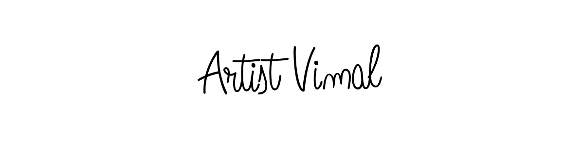 The best way (Angelique-Rose-font-FFP) to make a short signature is to pick only two or three words in your name. The name Artist Vimal include a total of six letters. For converting this name. Artist Vimal signature style 5 images and pictures png