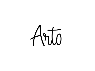 The best way (Angelique-Rose-font-FFP) to make a short signature is to pick only two or three words in your name. The name Arto include a total of six letters. For converting this name. Arto signature style 5 images and pictures png