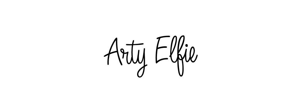 Best and Professional Signature Style for Arty Elfie. Angelique-Rose-font-FFP Best Signature Style Collection. Arty Elfie signature style 5 images and pictures png