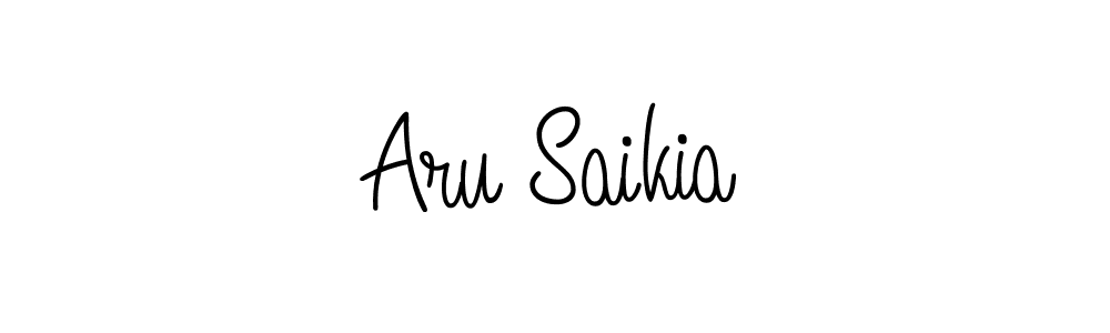 if you are searching for the best signature style for your name Aru Saikia. so please give up your signature search. here we have designed multiple signature styles  using Angelique-Rose-font-FFP. Aru Saikia signature style 5 images and pictures png