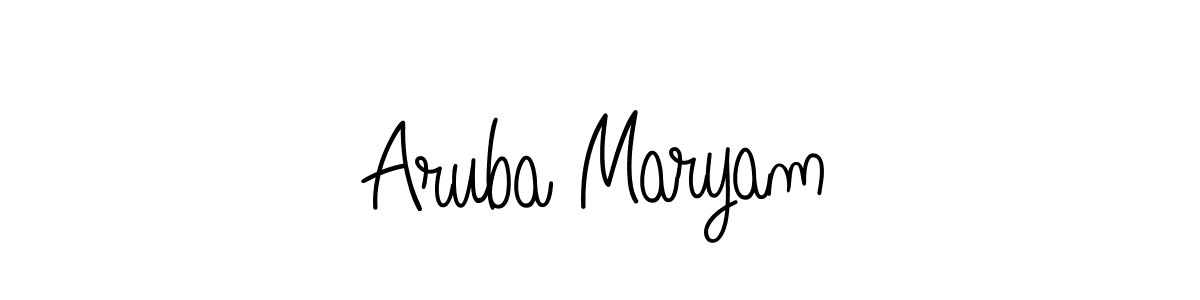 You can use this online signature creator to create a handwritten signature for the name Aruba Maryam. This is the best online autograph maker. Aruba Maryam signature style 5 images and pictures png