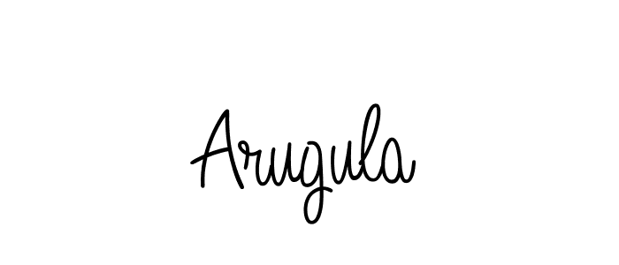 You should practise on your own different ways (Angelique-Rose-font-FFP) to write your name (Arugula) in signature. don't let someone else do it for you. Arugula signature style 5 images and pictures png