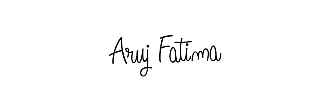 How to make Aruj Fatima signature? Angelique-Rose-font-FFP is a professional autograph style. Create handwritten signature for Aruj Fatima name. Aruj Fatima signature style 5 images and pictures png