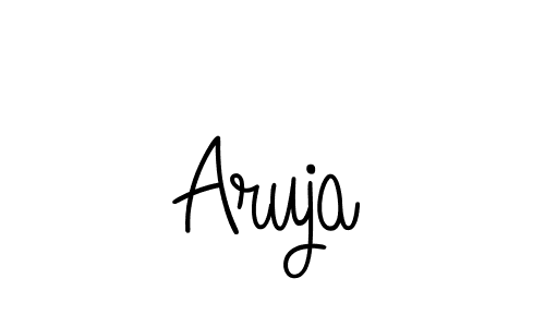 Design your own signature with our free online signature maker. With this signature software, you can create a handwritten (Angelique-Rose-font-FFP) signature for name Aruja. Aruja signature style 5 images and pictures png