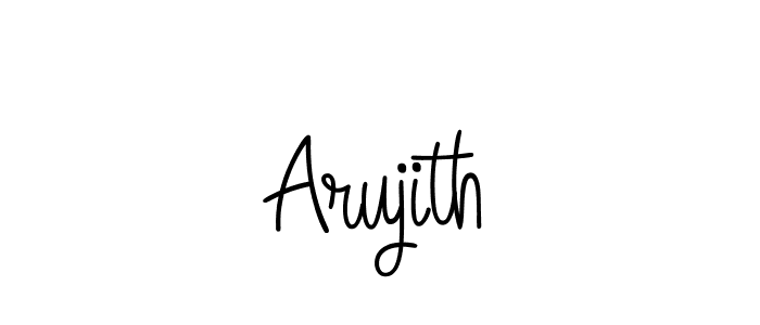 Design your own signature with our free online signature maker. With this signature software, you can create a handwritten (Angelique-Rose-font-FFP) signature for name Arujith. Arujith signature style 5 images and pictures png