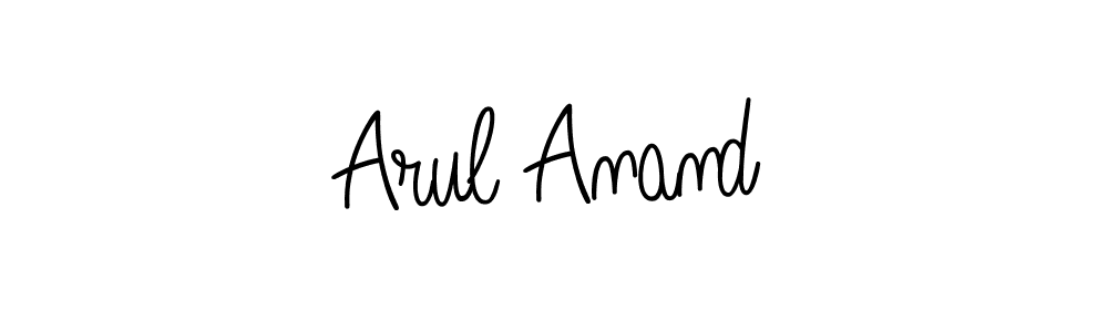 Use a signature maker to create a handwritten signature online. With this signature software, you can design (Angelique-Rose-font-FFP) your own signature for name Arul Anand. Arul Anand signature style 5 images and pictures png