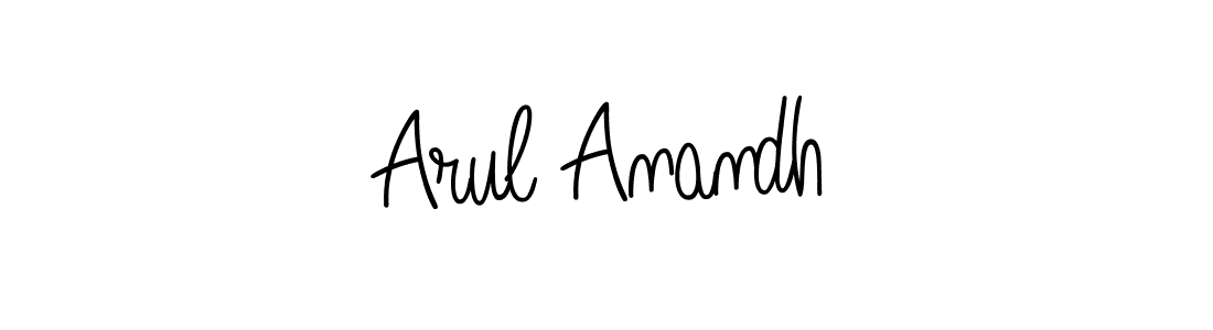 The best way (Angelique-Rose-font-FFP) to make a short signature is to pick only two or three words in your name. The name Arul Anandh include a total of six letters. For converting this name. Arul Anandh signature style 5 images and pictures png