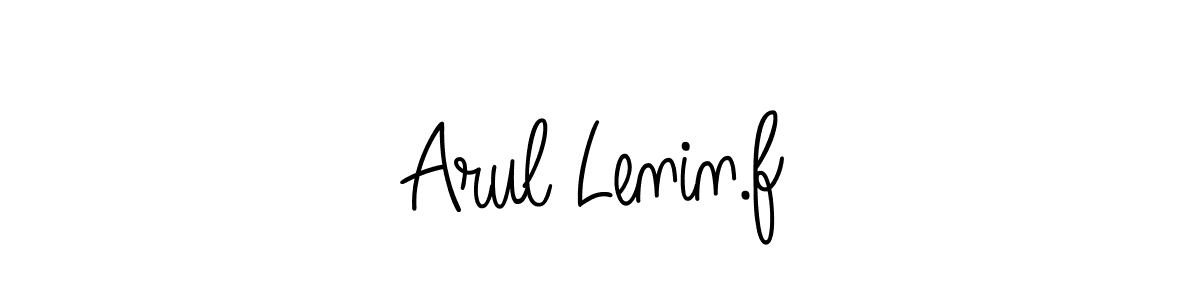 Make a beautiful signature design for name Arul Lenin.f. With this signature (Angelique-Rose-font-FFP) style, you can create a handwritten signature for free. Arul Lenin.f signature style 5 images and pictures png