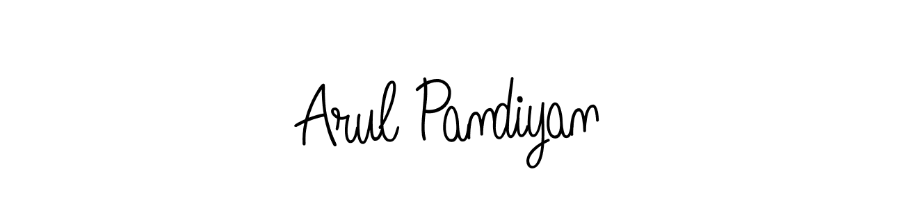 How to make Arul Pandiyan name signature. Use Angelique-Rose-font-FFP style for creating short signs online. This is the latest handwritten sign. Arul Pandiyan signature style 5 images and pictures png