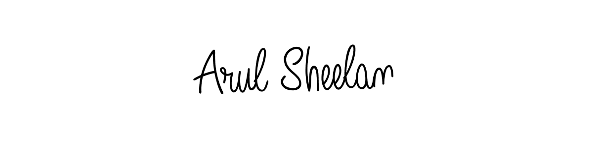How to make Arul Sheelan name signature. Use Angelique-Rose-font-FFP style for creating short signs online. This is the latest handwritten sign. Arul Sheelan signature style 5 images and pictures png