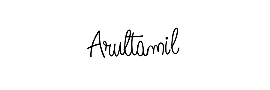 Use a signature maker to create a handwritten signature online. With this signature software, you can design (Angelique-Rose-font-FFP) your own signature for name Arultamil. Arultamil signature style 5 images and pictures png