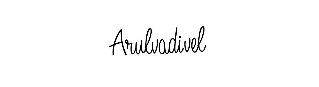 The best way (Angelique-Rose-font-FFP) to make a short signature is to pick only two or three words in your name. The name Arulvadivel include a total of six letters. For converting this name. Arulvadivel signature style 5 images and pictures png