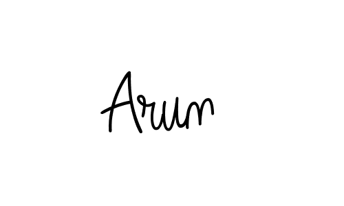 How to make Arun  name signature. Use Angelique-Rose-font-FFP style for creating short signs online. This is the latest handwritten sign. Arun  signature style 5 images and pictures png