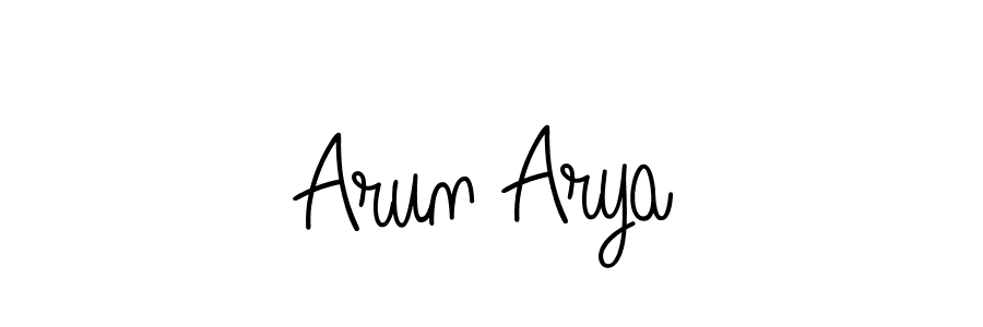 Best and Professional Signature Style for Arun Arya. Angelique-Rose-font-FFP Best Signature Style Collection. Arun Arya signature style 5 images and pictures png